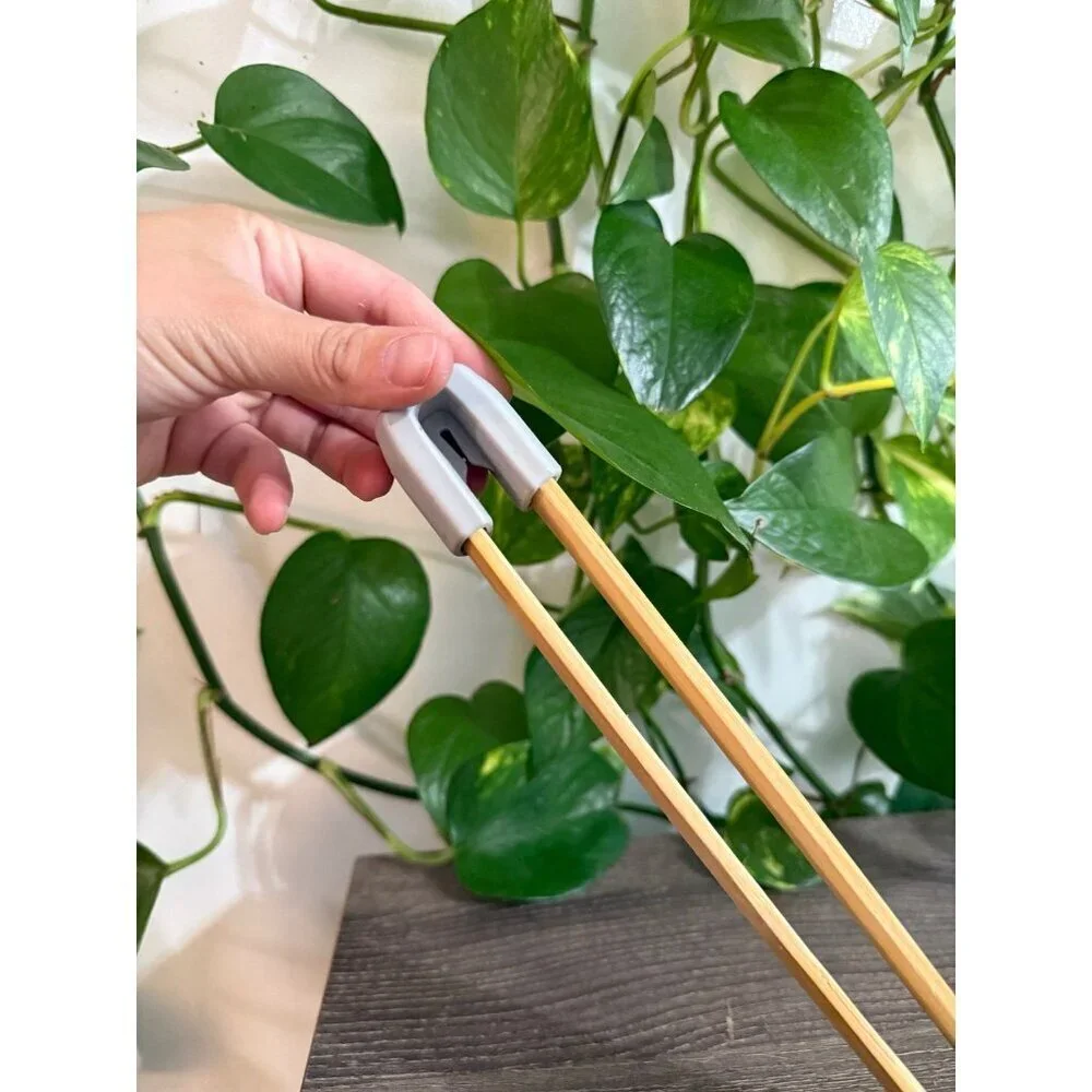 Bamboo wooden tongs utensil